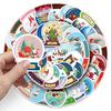 51 Christmas Doodle Stickers Personalized Cartoon Holiday Christmas Decoration Mobile Phone Case Suitcase Stickers
