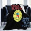 DTMF Debi Tirar Mas Fotos Fleece Blanket Bad Bunny Fashion Throw Blanket for Bed Sofa Couch 125*100cm Plush Thin Quilt,