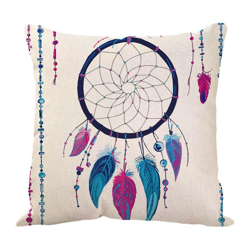 Dreamcatcher Printed Bay Window Decoration Pillow Case Car Waist Pad Pillow Sofa