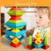 Wooden Pyramid Puzzle Toy For Children With Educational Brain Teasers And Creative Design