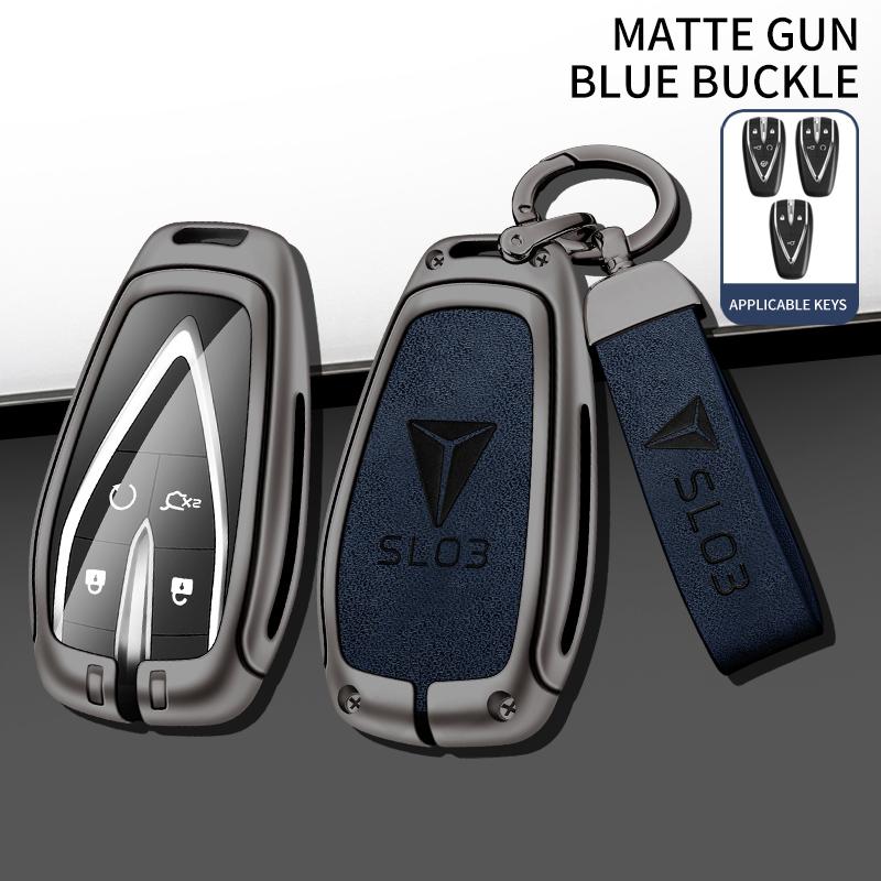 For Changan Eado Cs55 Cs35Plus Cs55Plus Cs75Plus Cs95 Cs15Ev Cx70 Key Case Zinc Alloy Leather Car Smart Remote Key Cover