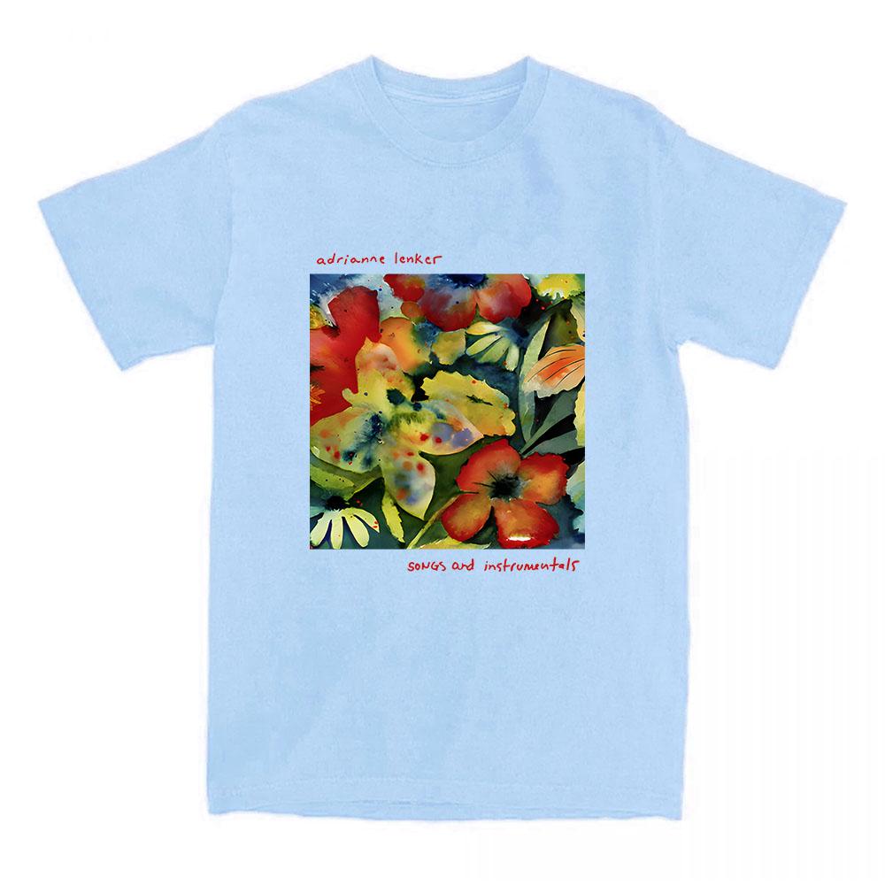 Songs and Instrumentals Tshirts Singer Adrianne Lenker Print T-shirt Short Sleeve Cotton Soft T Shirts Women Men Tees Summer Tops