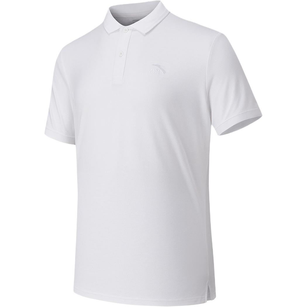 Anta Comfortable Solid Color Pullover Polo Shirt Men tops 152628116-1 M