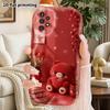 Phone Case: 2D Flat Samsung Galaxy A34 A35 M05 M06 S20 S22 S21 FE Plus 5G Protective Case, Couple Style, Bear Hugging Heart, Christmas and Halloween G
