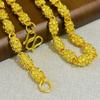 The Sand Gold Pumpkin Love Necklace Will Not Fade for a Long Time, and the Imitation Gold Jewelry Will Be Hollowed Out and Domineering for Men.