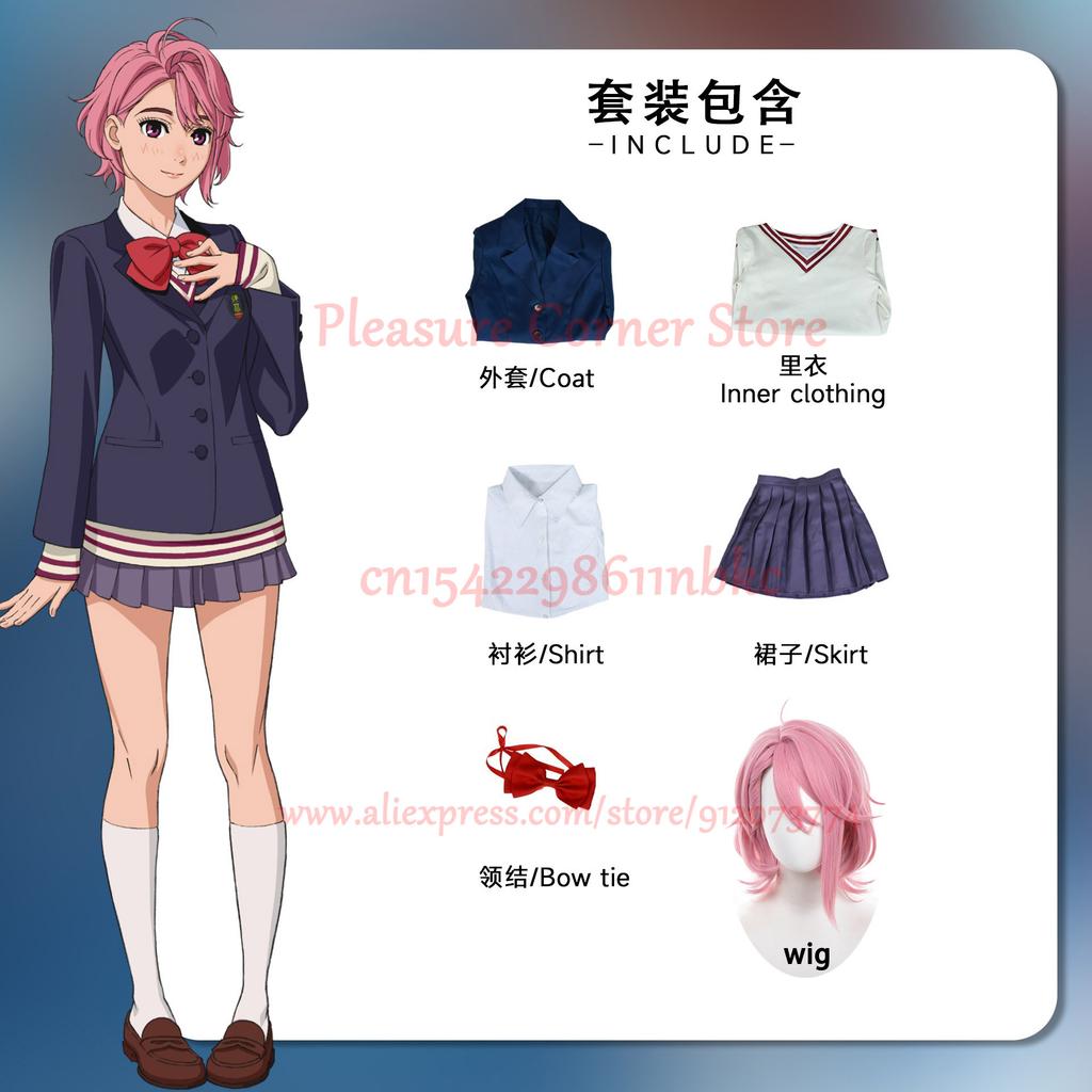 In Stock Dan Da Dan Anime Dandadan Cosplay Uniform Ken Takakura Momo Ayase Cosplay Costume Shiratori Aira Cosplay Costume Wig