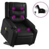 VidaXL Electric Massage Recliner, Relaxation Chair with Adjustable Backrest and Footrest, Salon Seat 3206563