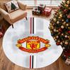 Manchester United F.C Pattern Round Rug, Indoor/Outdoor Mat, for Picnic, Gameroom, Bedroom, Office, Living Room, Home Decor Carpet, Birthday Gift