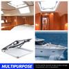 Boat Porthole Window Heavy Duty External Push Type Waterproof Portlight Hatch Window for Marine Yacht RV Boat Opening Portlight