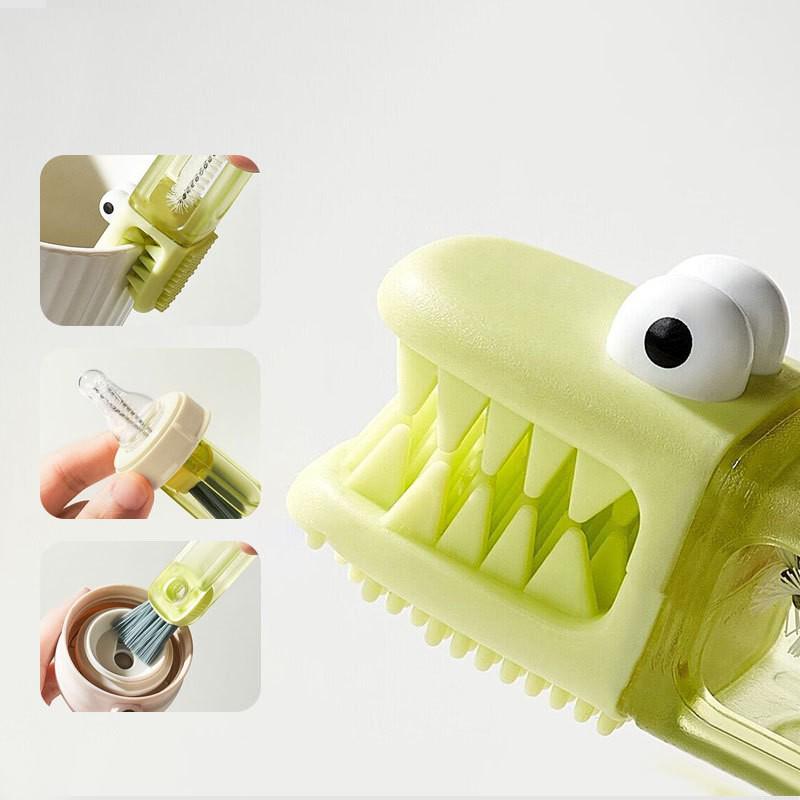 4-in-1 Thermal Cup Cleaning Brush Set: Rabbit Cup Cover, Bottle, Nipple, and Gap Brush