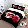 Colorful Betta Fish Art Set Multiple sizes kid's and adults' bedroom Exquisite 3PC bedding set gift