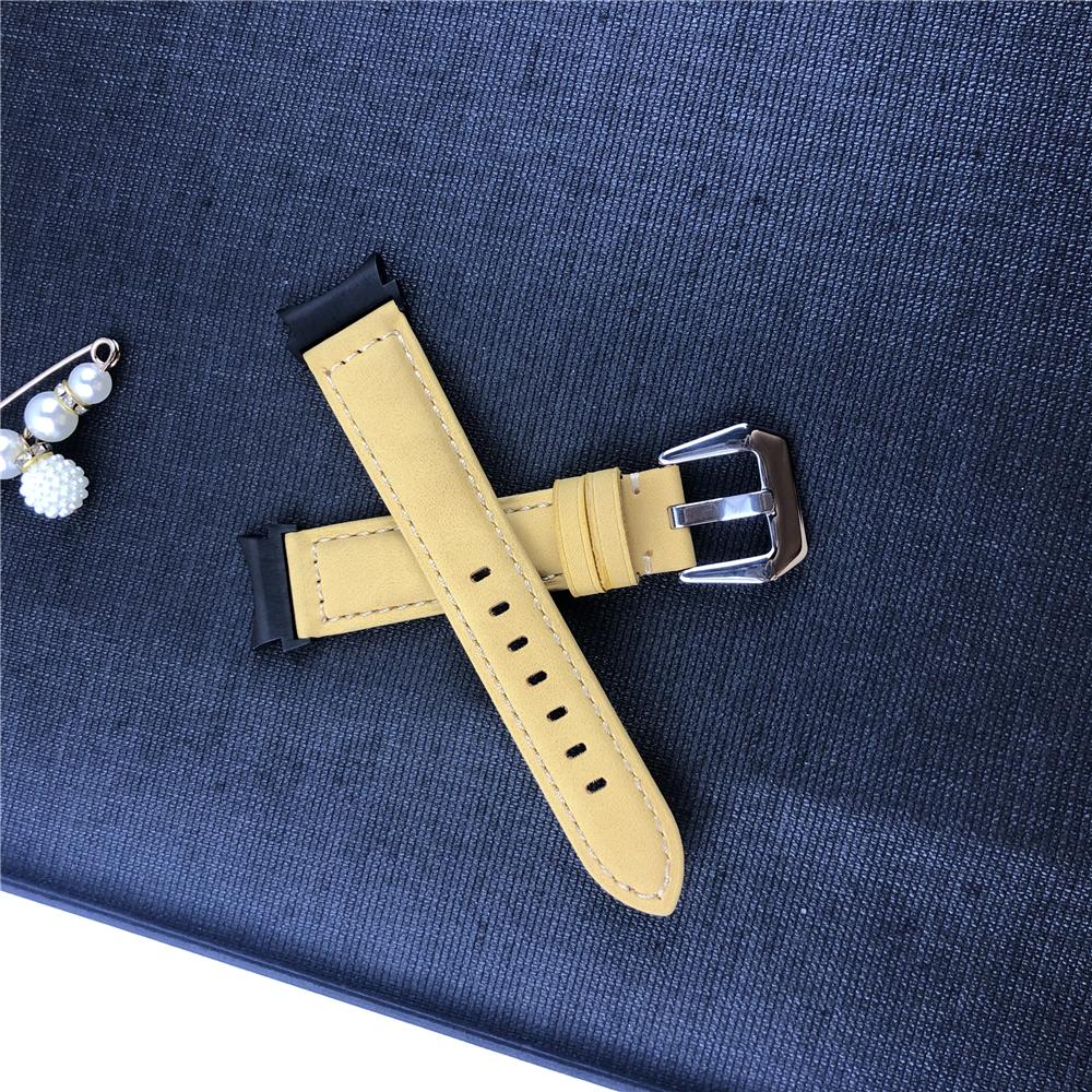 Pulseira de relógio sem lacunas para samsung galaxy watch 5 pro 45mm 6 5 4 40mm 44mm pulseira de couro relógio 6 4 classic 47mm 43mm 46mm 42mm pulseira