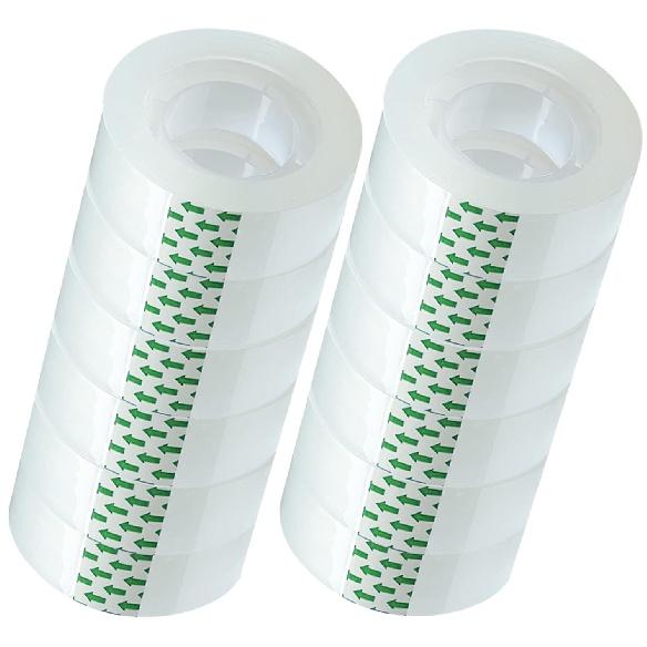 12 Rolls Transparent Tape Refills Rolls Each Rol 1 inch Corel 3/4 x 980 Inches,for School,Office, Home. 12 pack