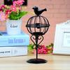 Wrought Cage Shaped Holder Candlestick Iron Lantern for Party Home Decoration Candlestick Ornaments Are Creative Home Desktop Decorations