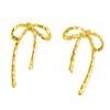 Gold/Silver Color Earrings for Women Bow Stud Nail Earring Fashion Cute Jewelry Piercing Ear Accessories