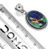 925 Sterling Silver Pendant Women Gemstone Handmade Jewelry Halloween Gift Amazonite Angelite Blue Opal Botswana Agate Mohave Azurite Chrysocolla