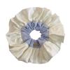 Korean Version, Oversized, Blue Striped Headband, High-end Feel, Ballet Style, Satin Headband with Meatballs, Versatile Headband