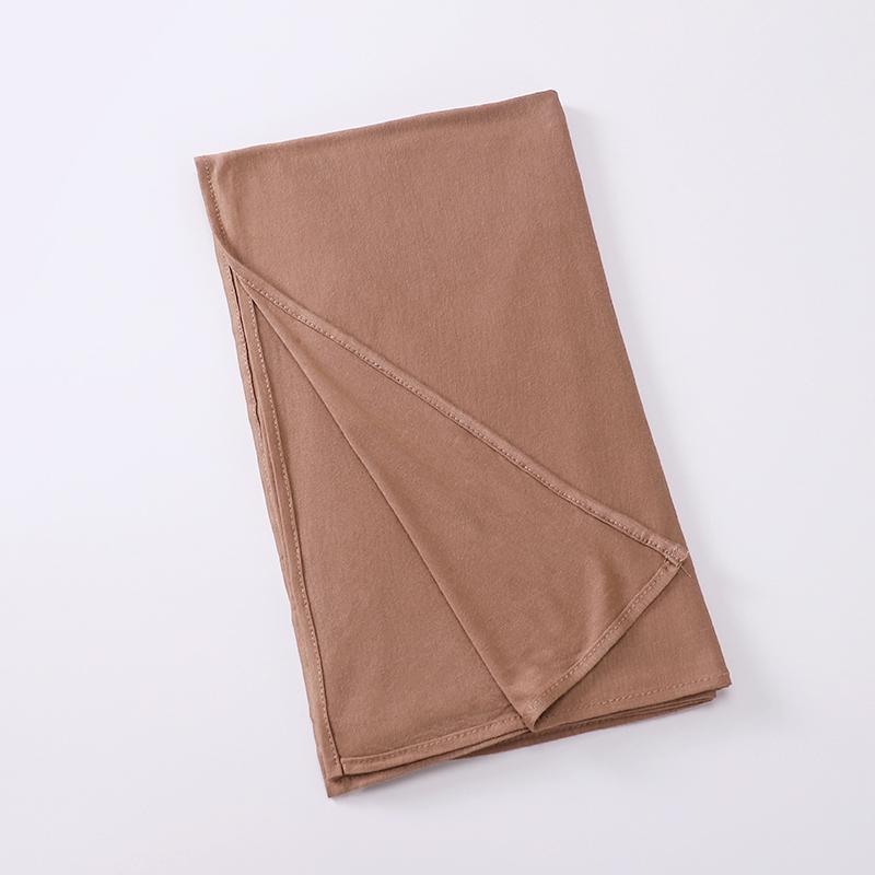 Muslim Cross Tie Jersey Instant Hijab Good Stitch Stretchy Scarf Soft Turban Plain Headband Wraps Foulard