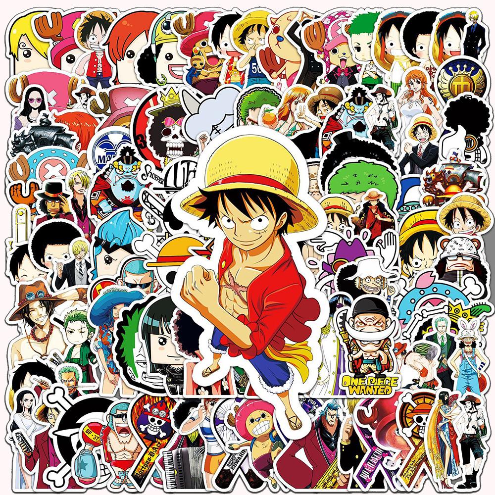 10/30/50pcs ONE PIECE Anime Stickers Luffy Zoro Chopper Cartoon Decals Cool DIY Skateboard Car Laptop Reward Sticker Gifts