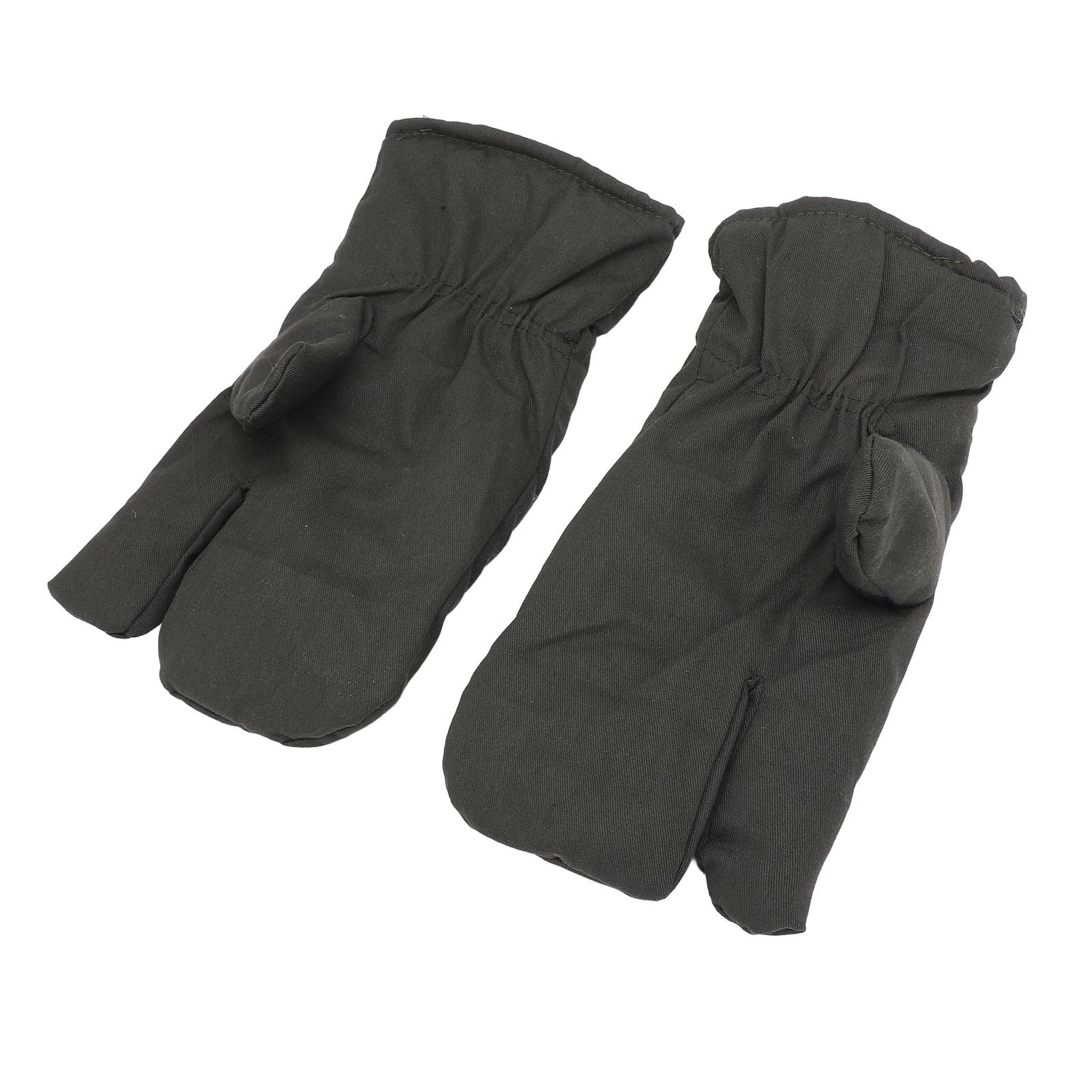 

Теплые перчатки Защита от холода Утолщенная бархатная подкладка Варежки на 3 пальца для приключений на открытом воздухе Холодильное хранение