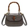 Bamboo bag women's new retro shoulder saddle bag premium texture niche simple messenger bag