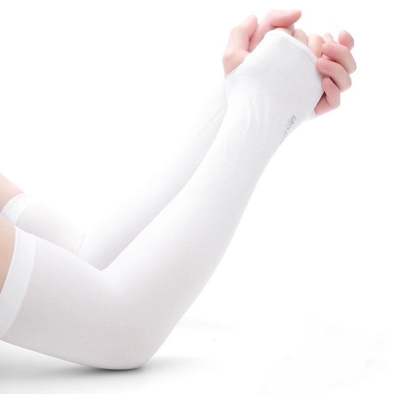 

Wholesale Cool Ice Sleeves Summer Ice Silk UV Protection Sun Block Arm Sleeves Unisex Cycling Arm Covers Student Korean Version