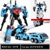 Haizhixing New Robot Car Transformation Toys Anime Devastator Action Figure Aircraft Motorcycle Model Kids Gift KO A103 5 in 1 Poseable Articulated