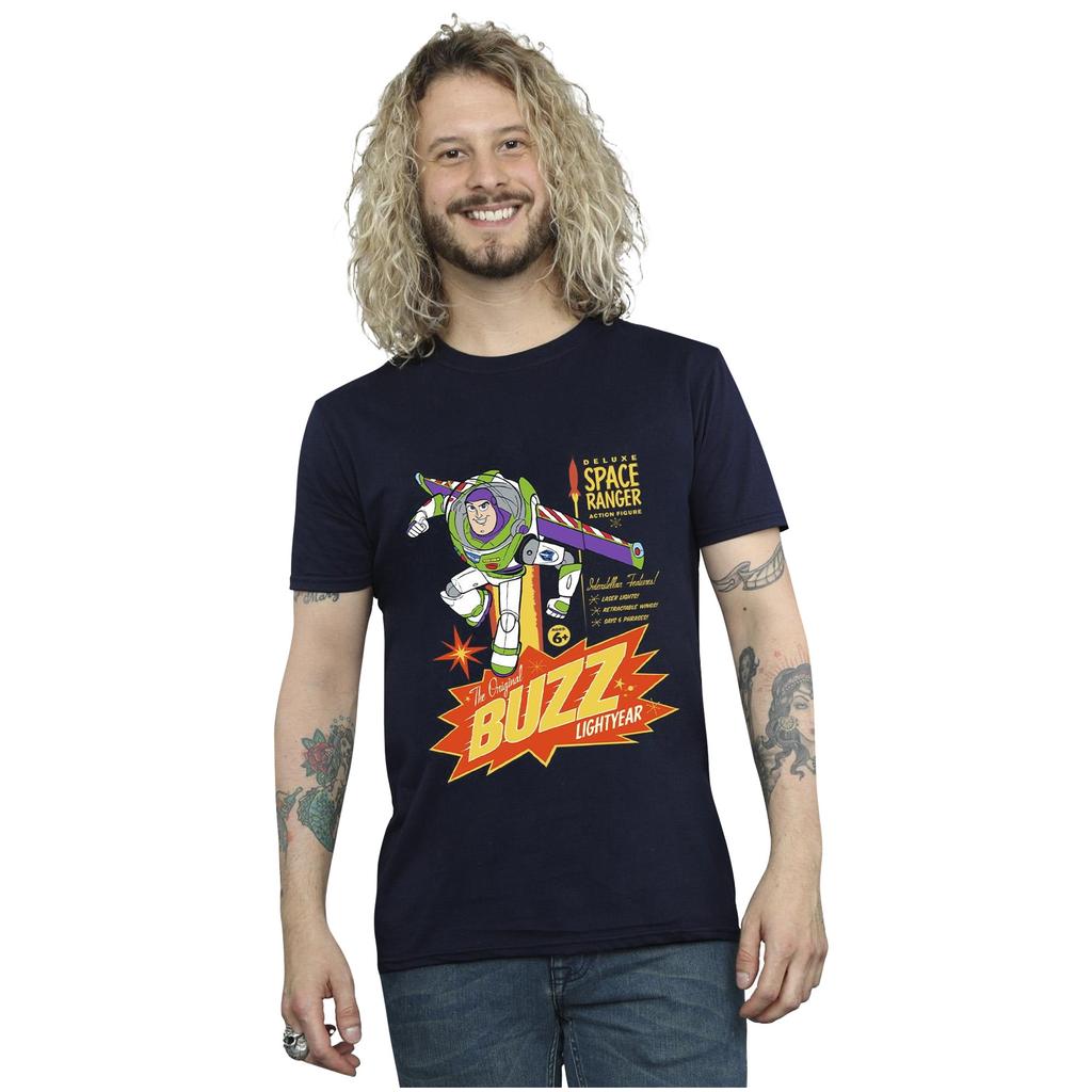 Disney Mens Toy Story Buzz Lightyear Space T-Shirt