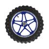 2,510 Zoll Vorderrad mit Scheibenbremse und Reifen Anti-Rutsch für 47cc 49cc 2-Takt Mini-Dirtbike(blau )