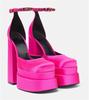 Escarpins pour femmes Nouveaux Sexy Talons Hauts Épais Plateforme Chaussures de Robe Fête Chaussures de Mariage Boucle Strass Taille 43