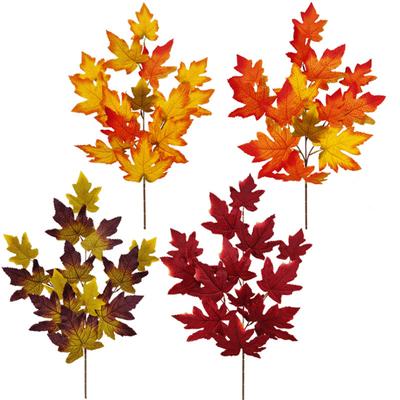 Useful Artificial Maple Leaf Easy Care Vivid Decorate