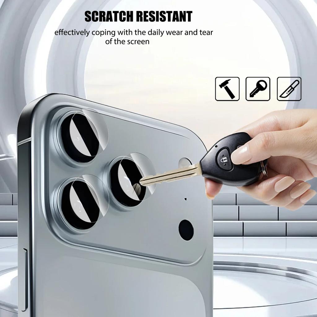 3PCS Full Coverage Camera Lens Soft Nano-Glass For iPhone 17 Pro Max 17 Air Anti-scratch Lens Protective Film For iPhone 17 Pro