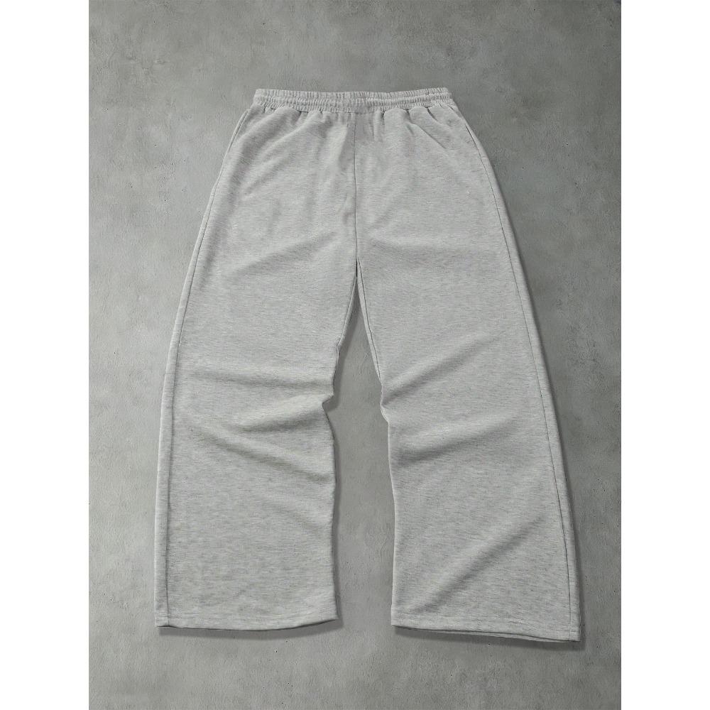 Men's Fashionable Casual Loose Wide Leg Pants with Totem Print Design, Street Hip-hop Style Hanging Sports Pants, Casual Outdoor