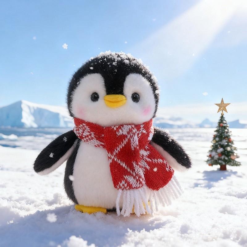 Weihnachten Pinguin Plüschtier Mit Pp-Baumwollfüllung Für Feiertagsgeschenke