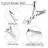 Nail Cuticle Pusher Tweezer Rainbow Cutter Nipper Clipper Dead Skin Remover Stainless Steel Manicure Nails Art Tool ManicureTool