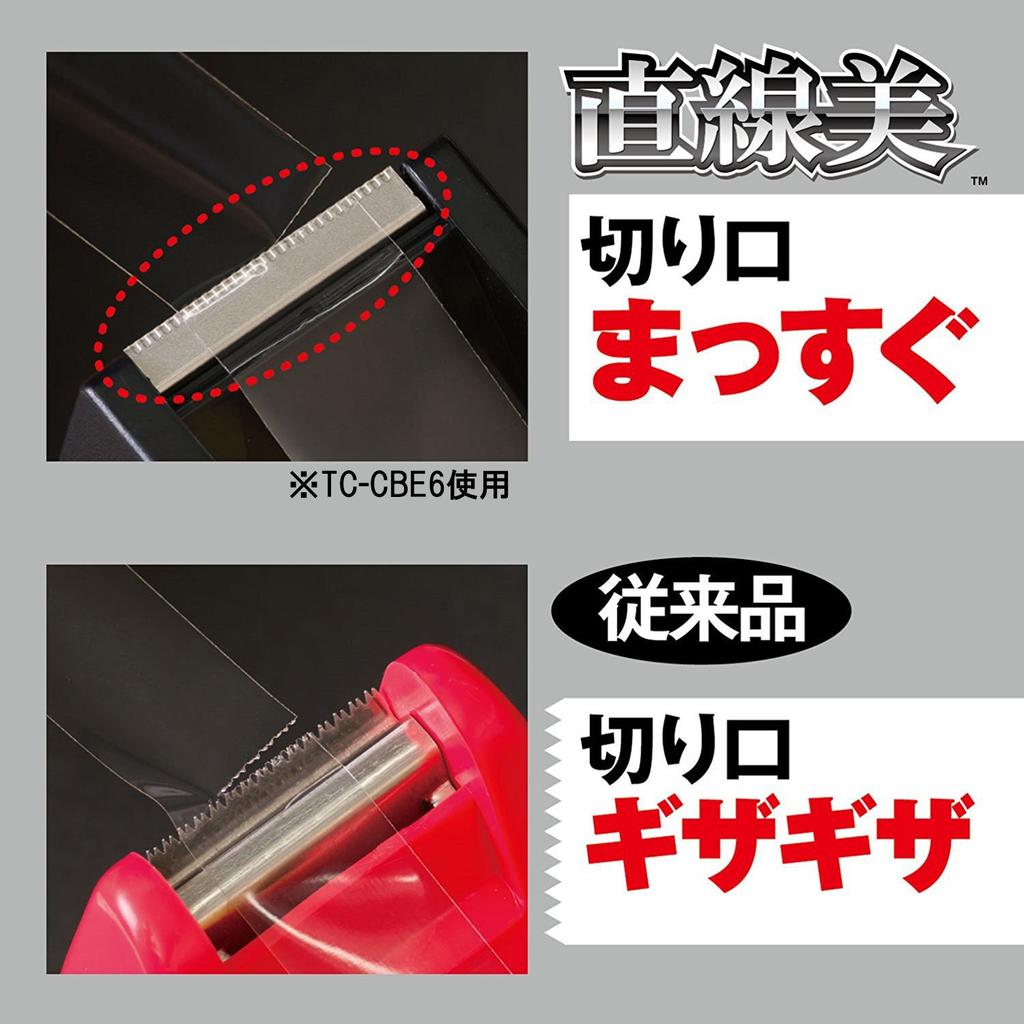 Nichiban Tape Straight Small Roll White Cutter, Cut, Type, TC-CBK5,