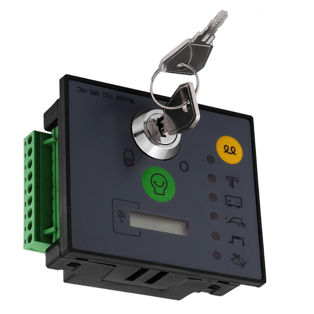 Manual Start Generator Control Panel Low Oil Pressure Alarm Engine Monitoring Panel  For Generators