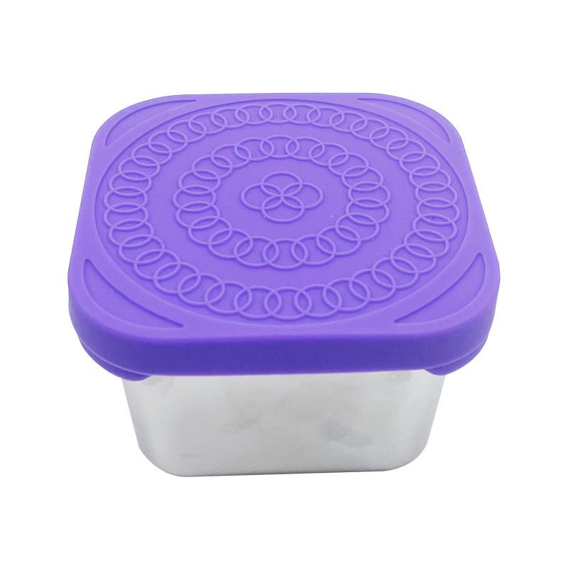 Recipiente Hermético de Aço Inoxidável para Armazenamento de Alimentos e Lancheira com Vedação de Silicone