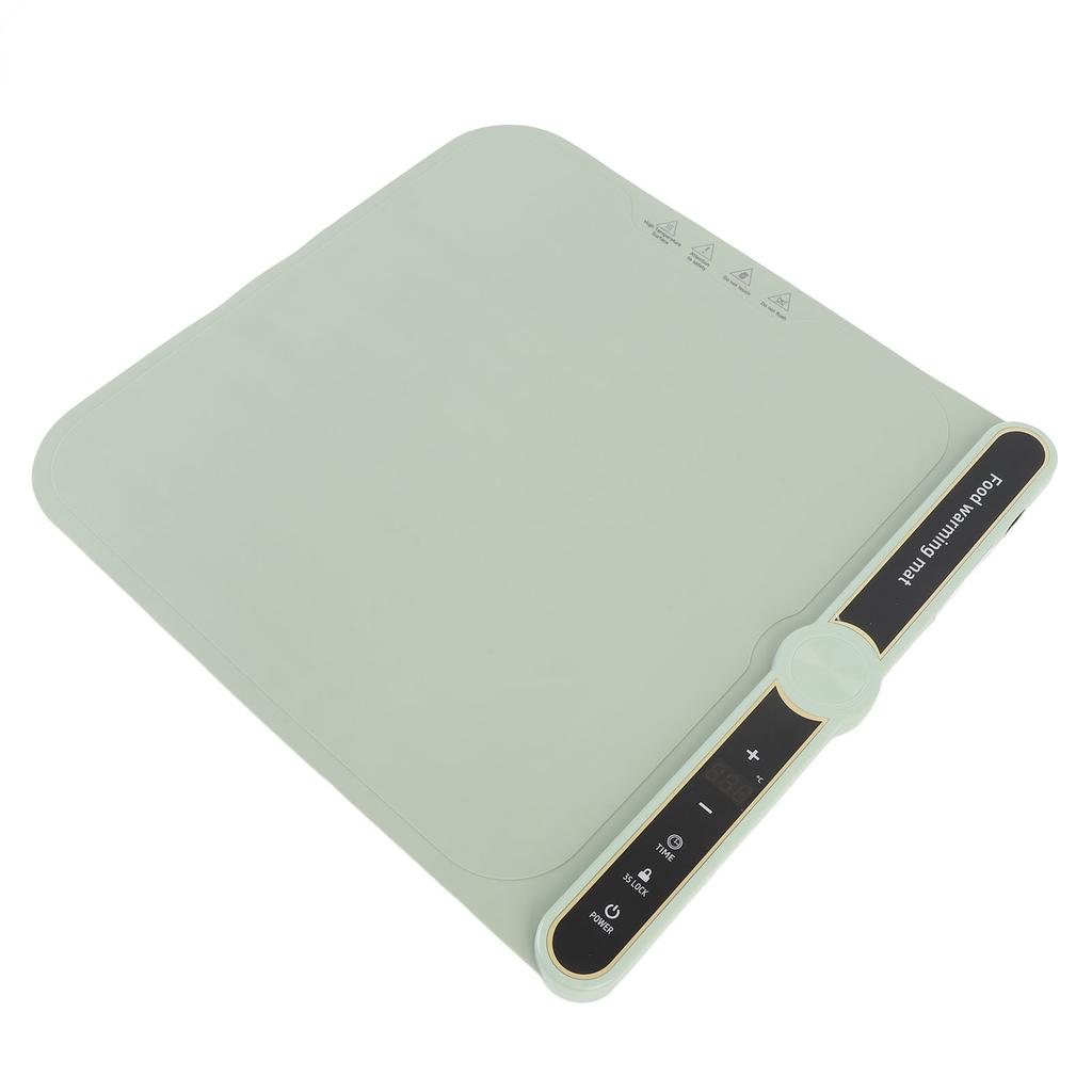 Warming Mat for Food 360W Full Surface Heat In 8s 9 Temperature Settings 6 Hours Time Child Lock Sil