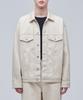 Musinsa Standard Undyed Semi-Over Denim Trucker Jacket [Raw Cotton]