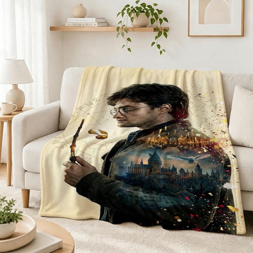 Adventure Beyond Story Printed Flannel Blanket Thick Soft Fleece Blanket For Living Room Sofa Balcony Home Decor Holiday Gift