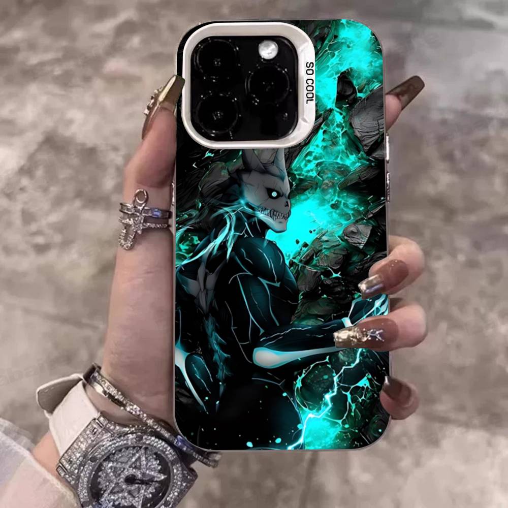 Japan Classic Comics K-Kaiju No8 Anime Colorful Phone Case For IPhone 17 16 15 14 13 12 11 Pro Max Plus Matte Cover