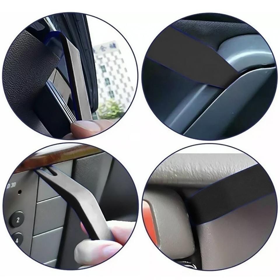 Hebelwerkzeug-Set zum Entfernen der Autotürverkleidung, Auto-Haken-Set, Befestigungselemente in gemischten Größen, Werkzeuge zur Änderung der Auto-Audio, Trim-Dash-Radius-Audio-Entfernung