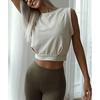 2026 Summer New Women's Fashion Solid Color Short Sleeveless Round Neck T-Shirt