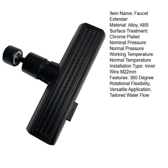 Faucet Extender Attachment 360 Degree Rotating Waterfall Faucet No Splashes Versatile Rotating Nozzle Adapter