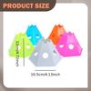 5 Pieces Soccer Cones for Training Mixed Colors Flexible with Hole Running