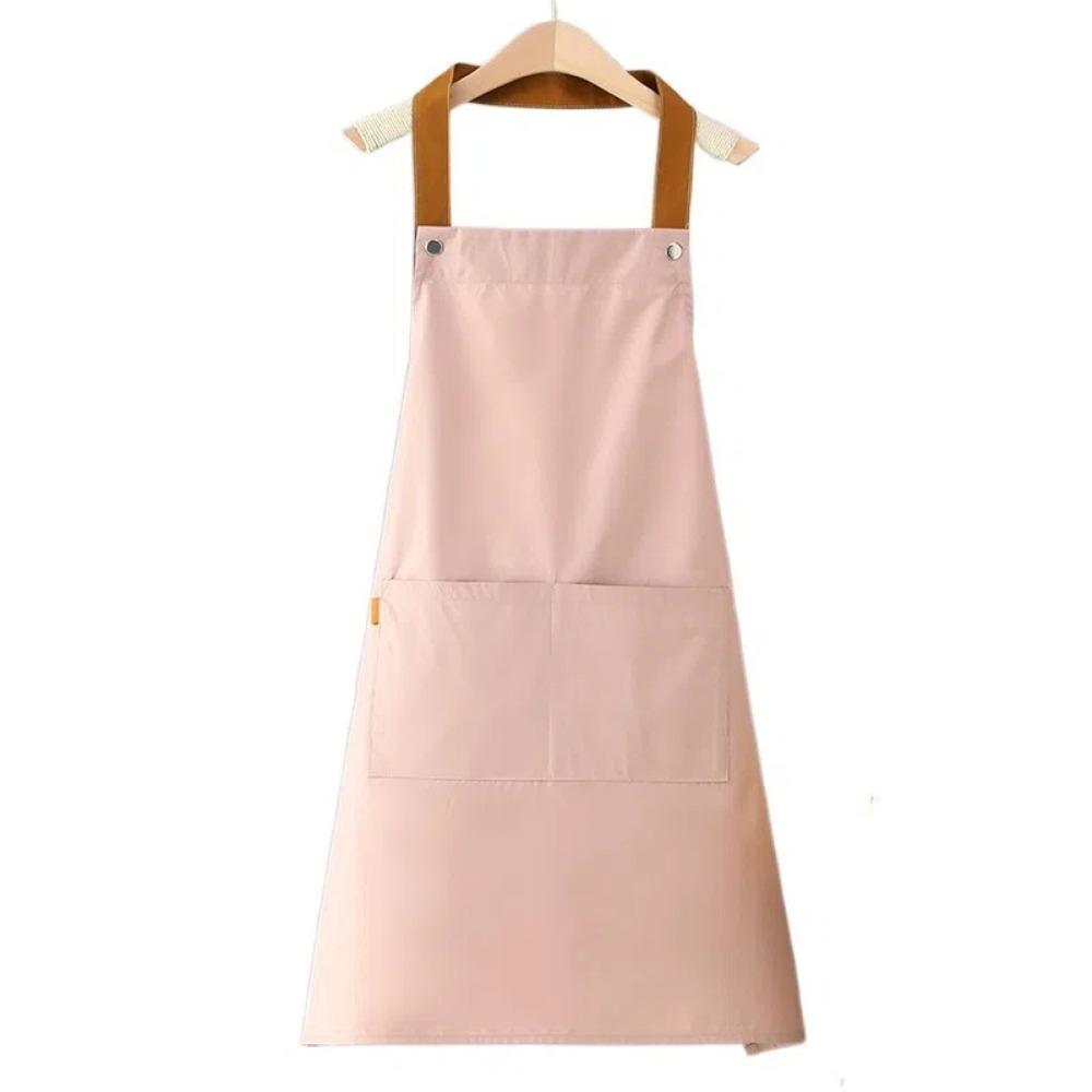 

Водонепроникна форма офіціанта з кишенями, безрукавний фартух, новий кухонний фартух для чоловіків і жінок рожевий