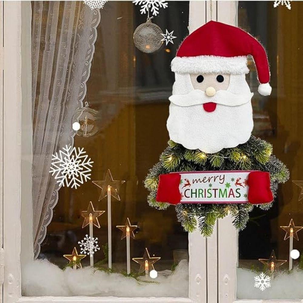 

Световая полоса Navidad, гирлянда, орнамент, снеговик, зимний Санта-подвеска, венки, украшение для дома