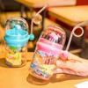Kettle Plastic Cartoon Outdoor Mugs Straw Cups Baby Feeding Cups Water Spray Cup Water Bottles