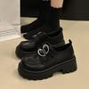 Fashion Uniform Shoes Small Leather Shoes Female British Girl Japanese Wild Black Retro Mary Jane Shoes Women Platform Oxford Shoes
